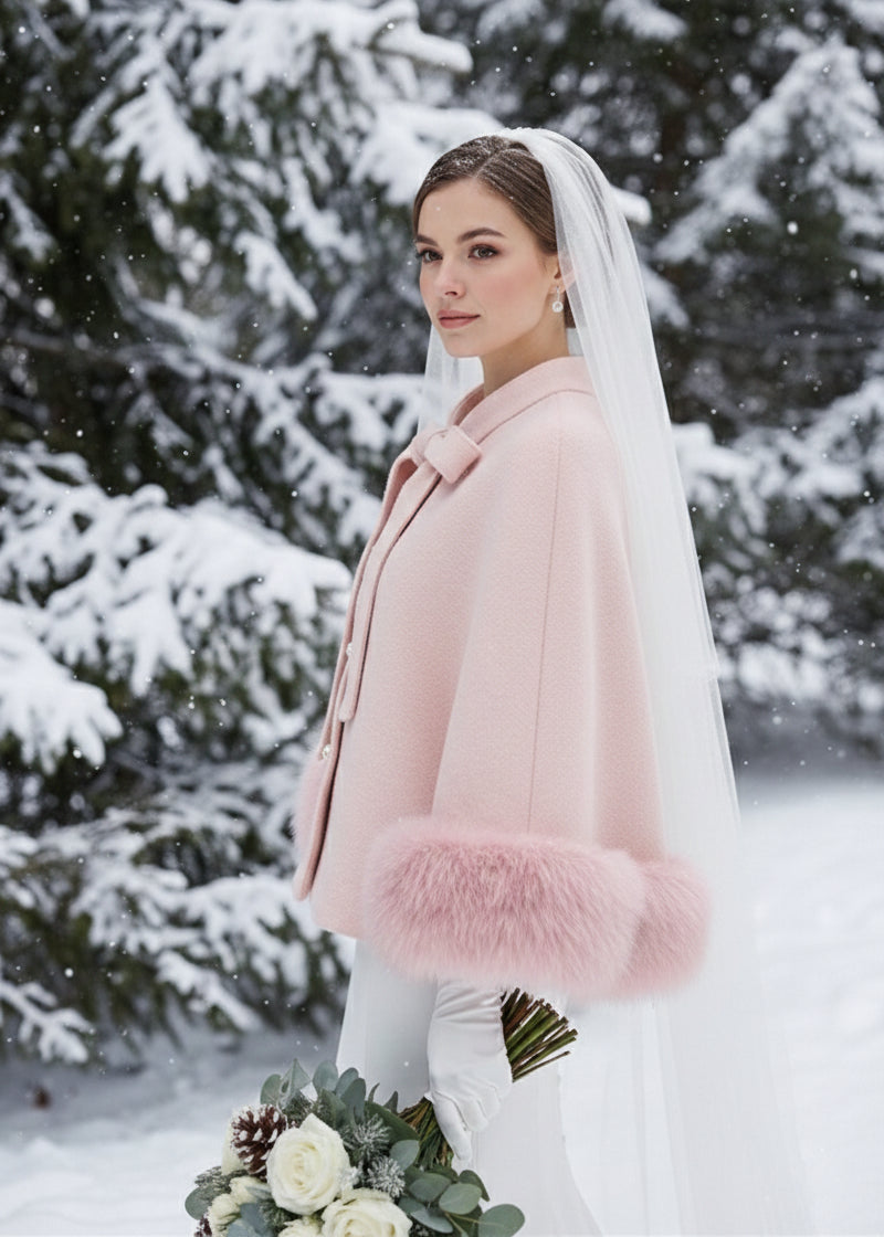 BEAUTELICATE Hooded Cape Vrouwen With Faux Fur Trim Winter Stola Lang Kaap Poncho voor Trouwjurk Bruiloft Feest Kerstmis Halloween (55in,Marineblauw