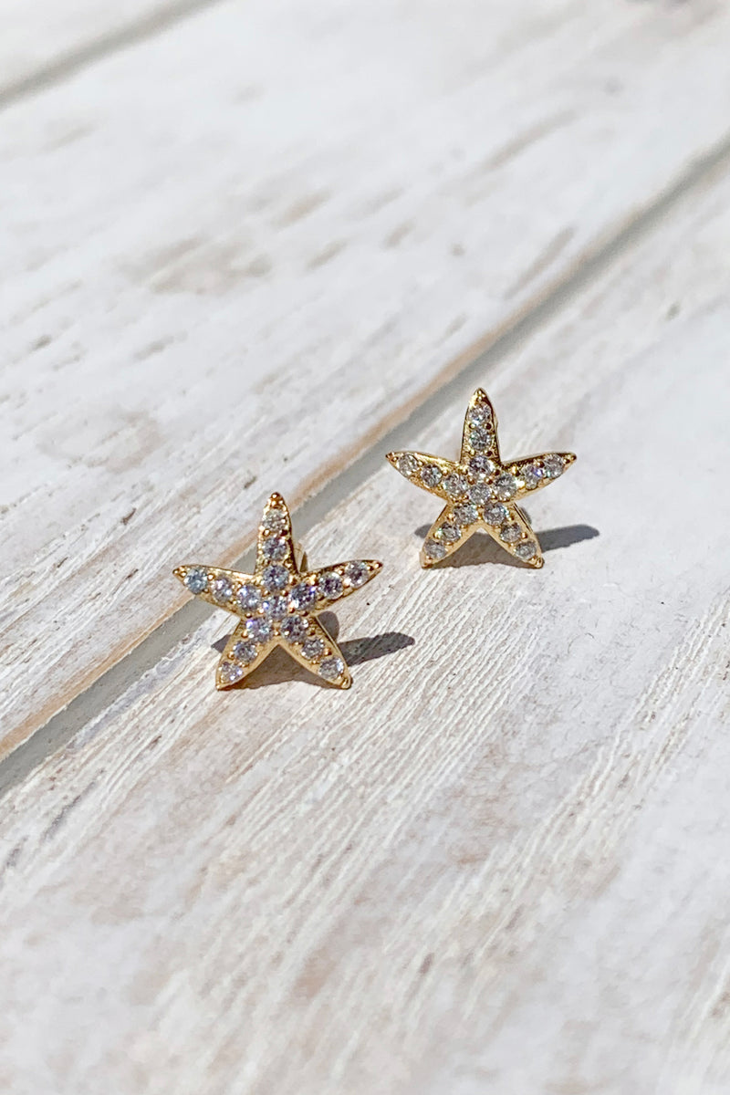 14k gold plated / Silver Tiny Gold Star Studs Earrings / Bridal Party Gifts