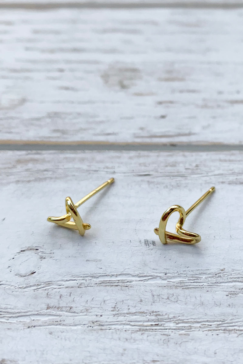 14k gold plated Tiny Earrings / Bridal Party Gifts