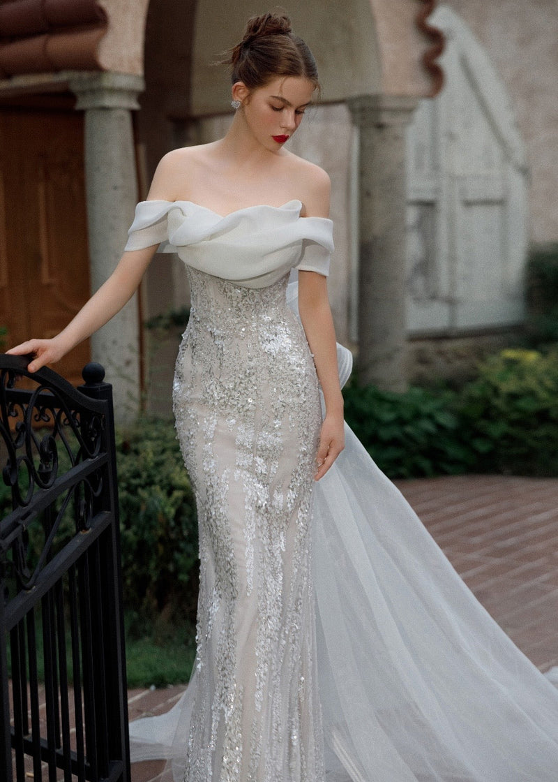 Luxury Lace Wedding Dress - Lake Star (WS924)