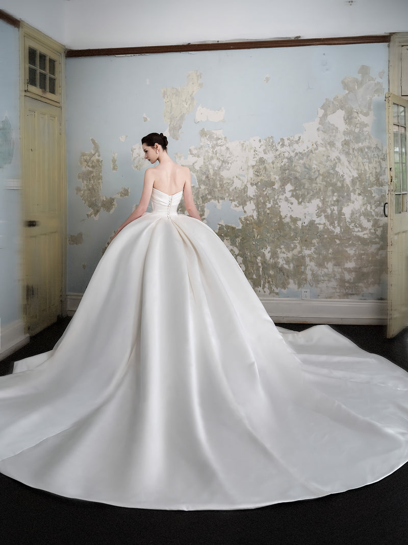 Luxury Satin Wedding Dress - Audrey (CS202437-1)