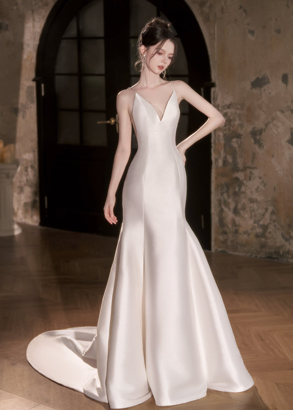 Luxury Satin Wedding Dress - Oracle Maiden (Y2479)