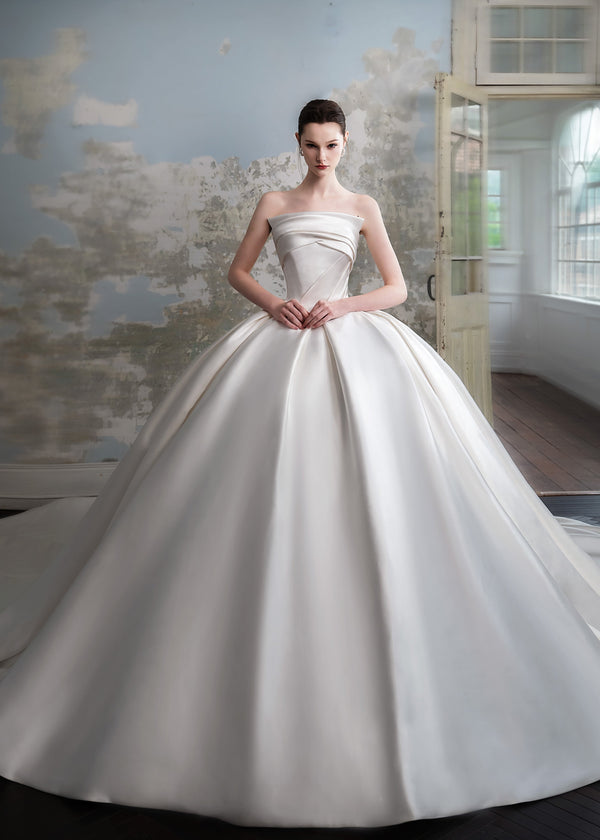 Luxury Satin Wedding Dress - Audrey (CS202437-1)