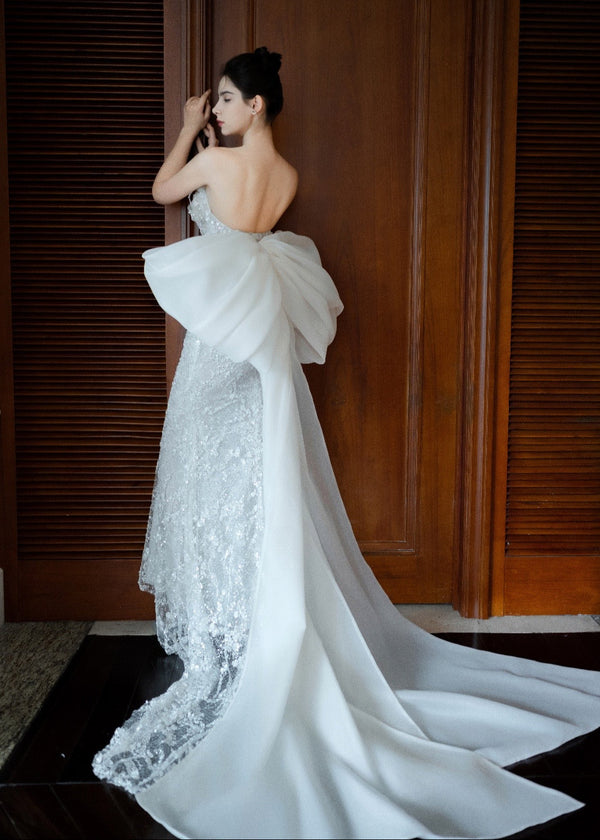 Luxury Lace Tulle Wedding Dress - Flora (GD2332)