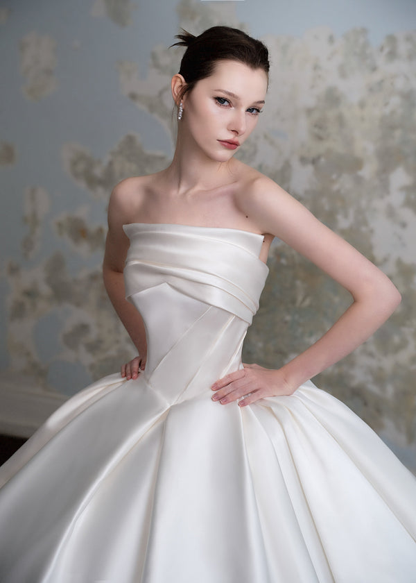 Luxury Satin Wedding Dress - Audrey (CS202437-1)
