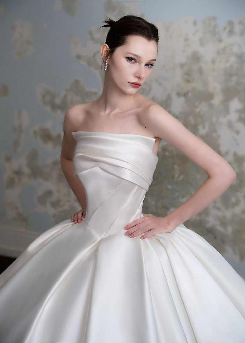 Luxury Satin Wedding Dress - Audrey (CS202437-1)