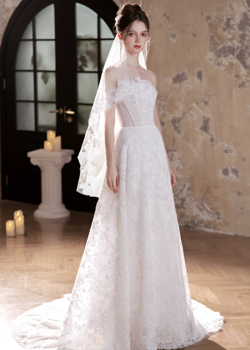 Luxury Lace Wedding Dress - Jasmine Garden (WS1034)