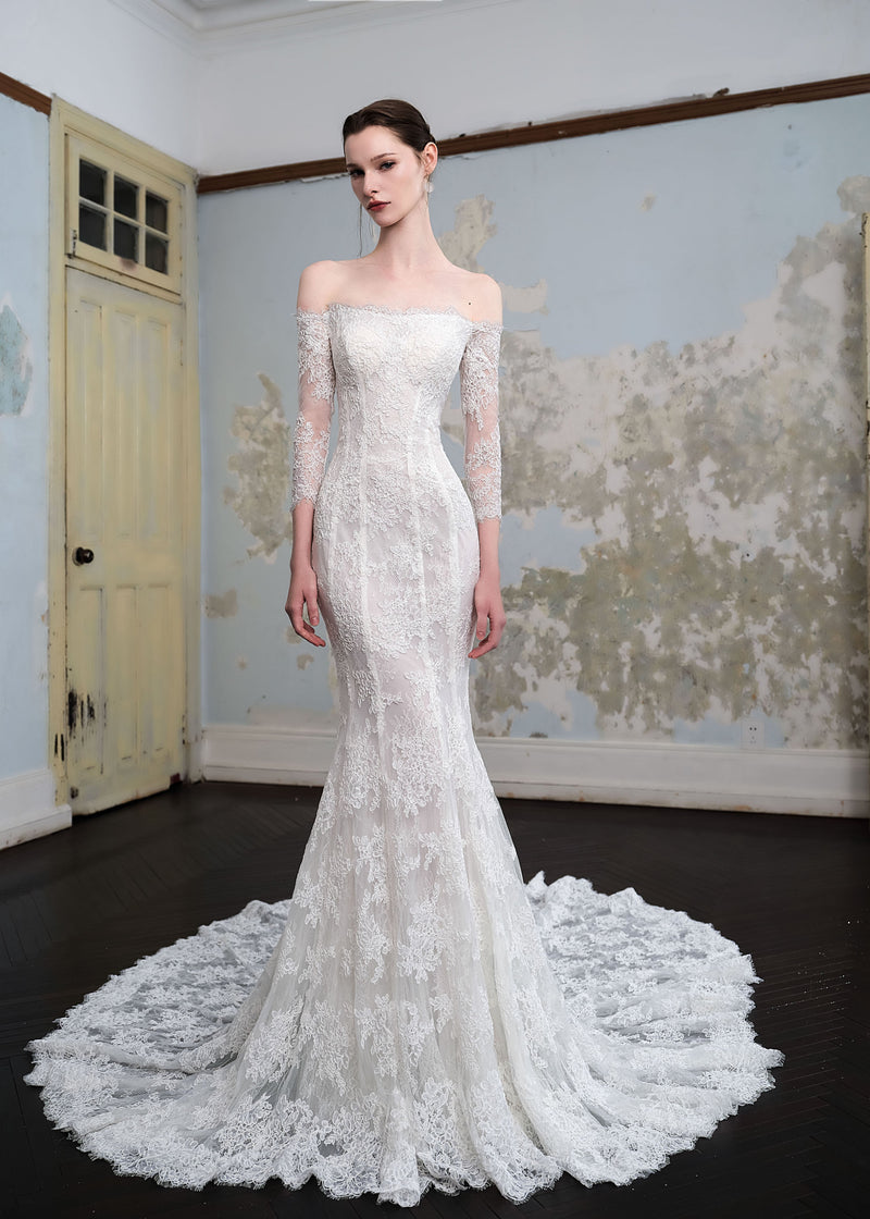 Luxury Lace Wedding Dress - Aurora (CS202432) 6 Luxury Lace Wedding Dress - Aurora (CS202432) 6