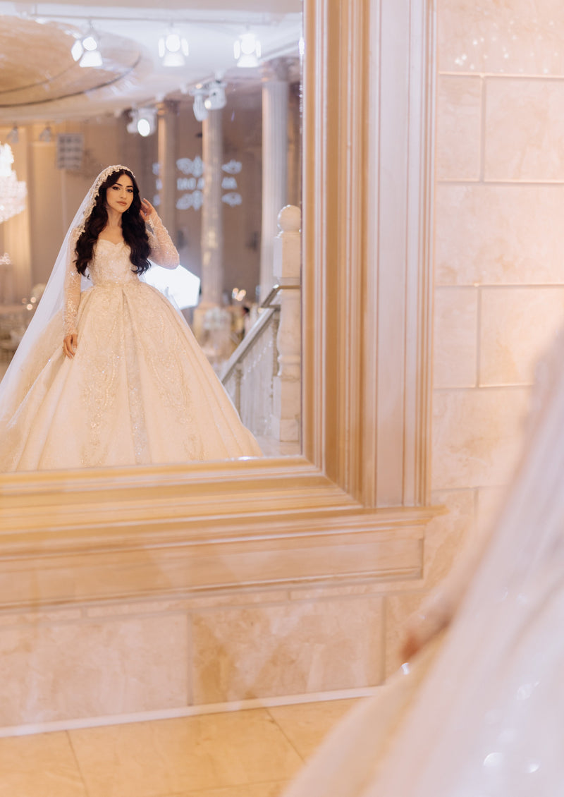 white christmas dresses Custom Made Luxury Wedding Pre-Loved Wedding Dress (Amal) Sissily Designs