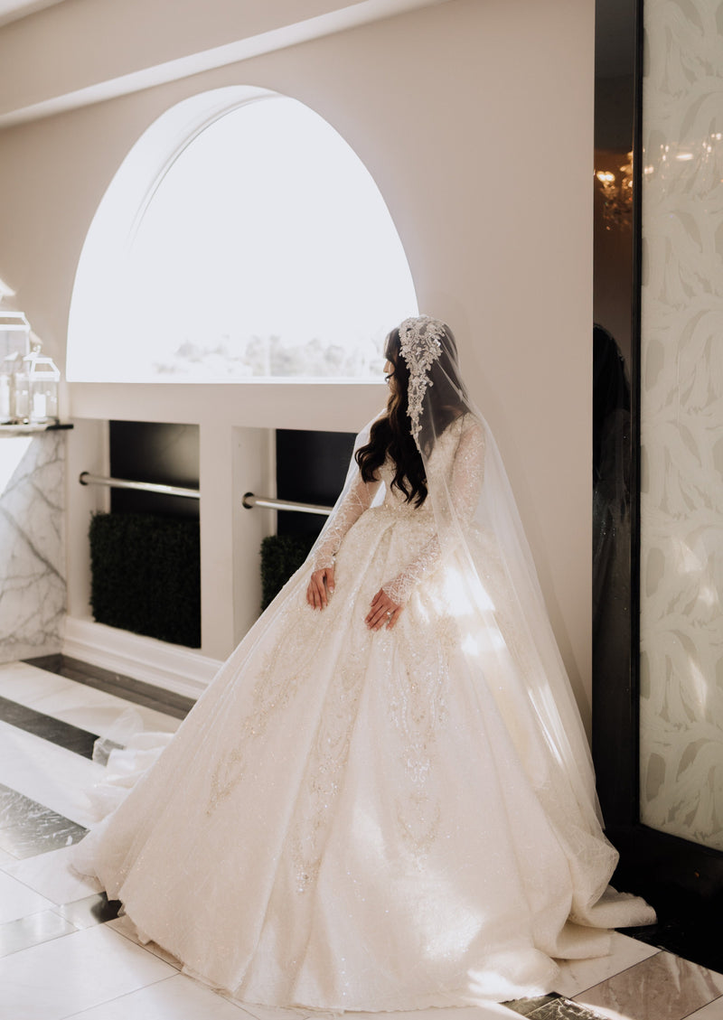 Custom Made Luxury Wedding Pre-Loved Wedding Dress (Amal)