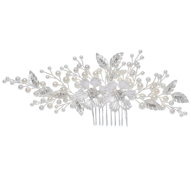 Bridal Silver Hair Comb (S8205) - Wholesale