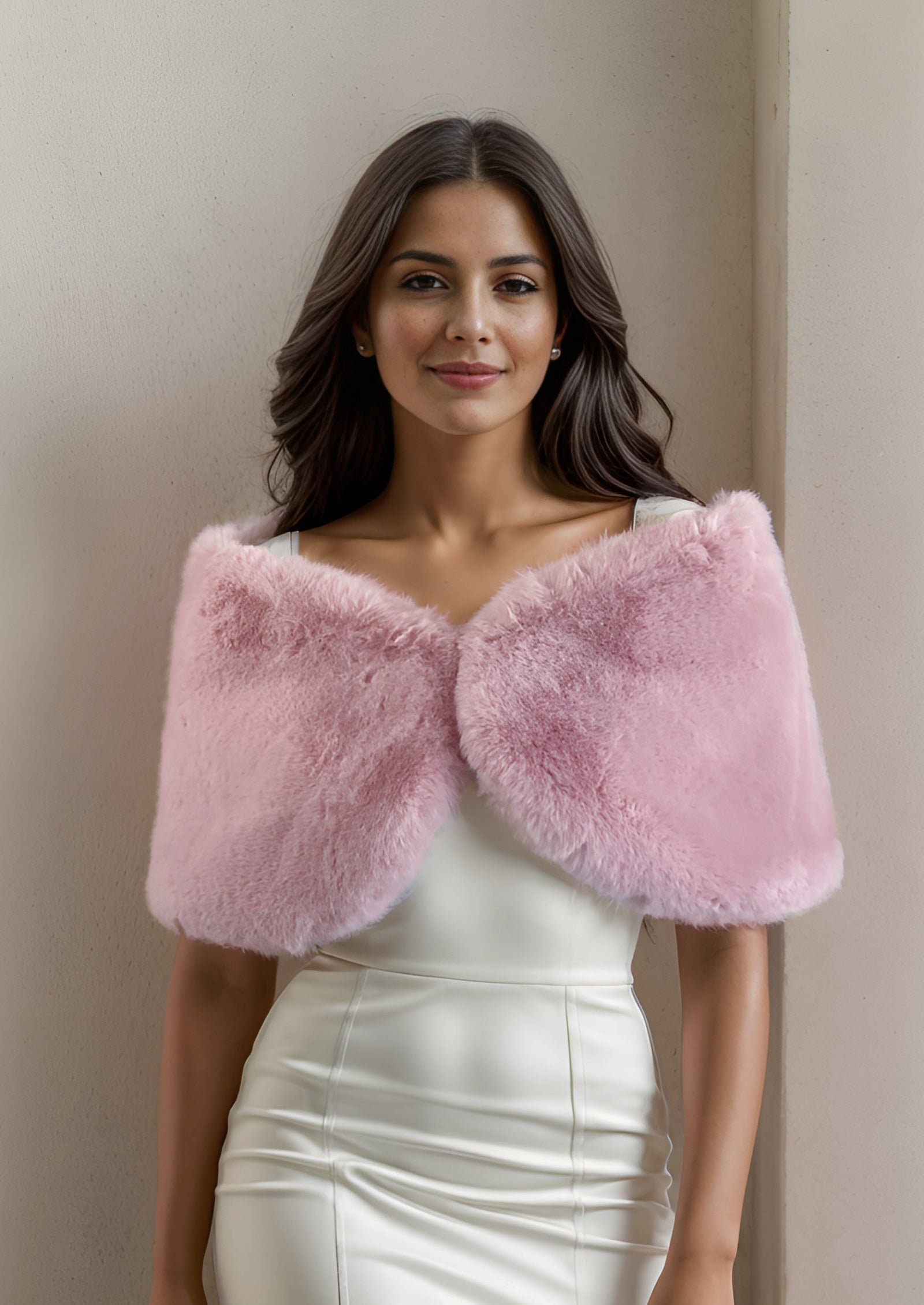 Sissily Designs Pink Fur Wrap Serena Pin05 Medium