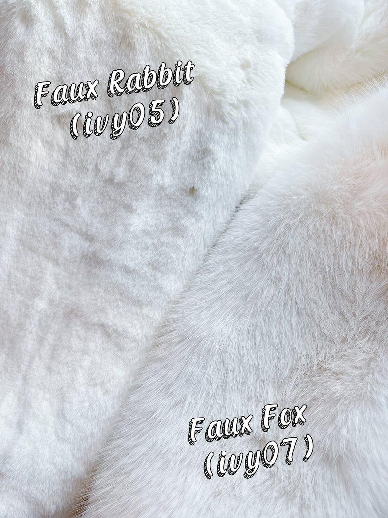 Ivory Faux Fur Bridal Jacket (Anna Ivy05)