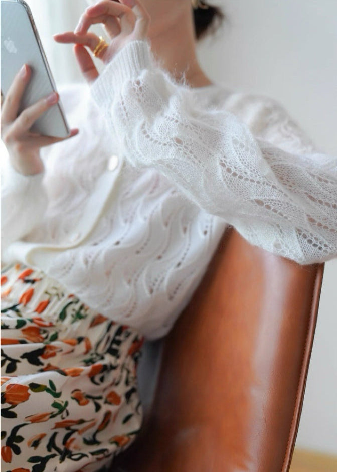Soft French Style Bridal Ivory Cardigan