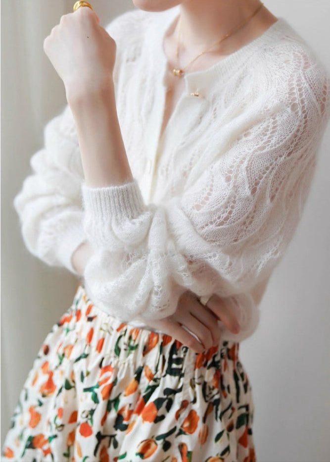 Soft French Style Bridal Ivory Cardigan