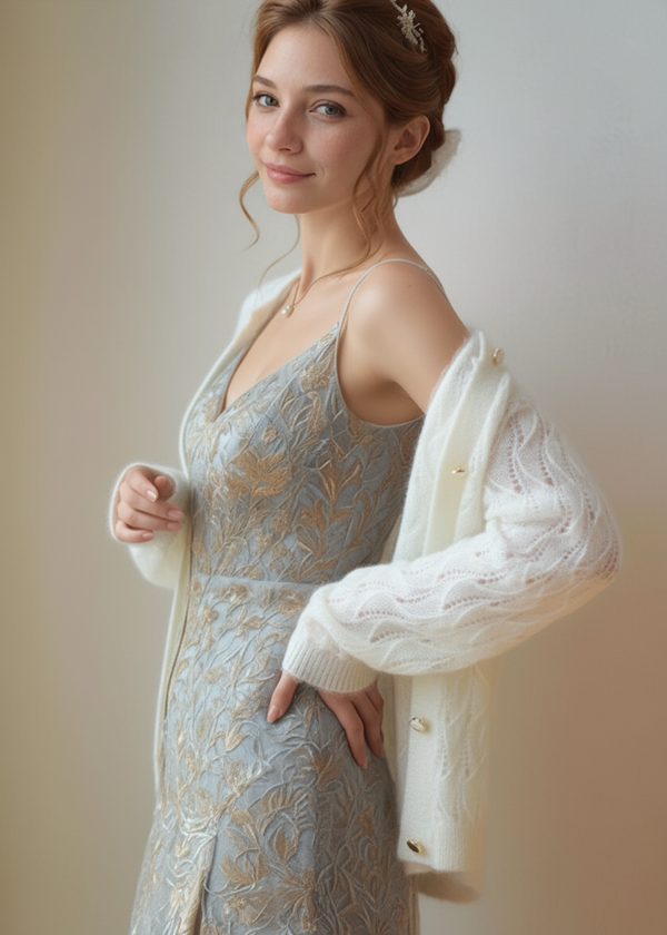 Soft French Style Bridal Ivory Cardigan