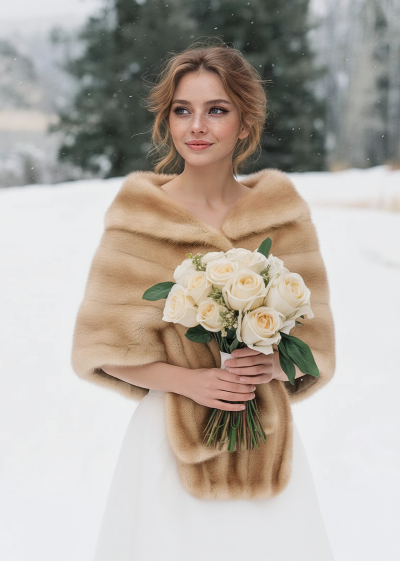 Luxury Real Mink Fur Stole (Mink13)