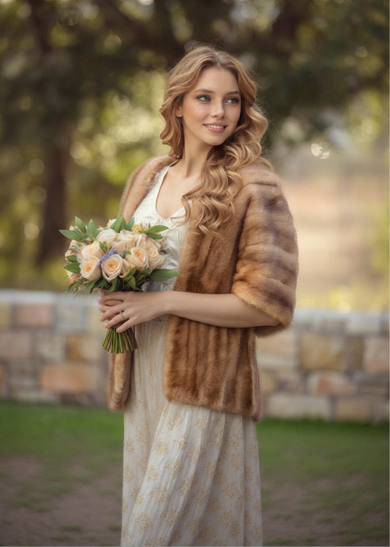 Luxury Real Mink Fur Stole (Mink10)