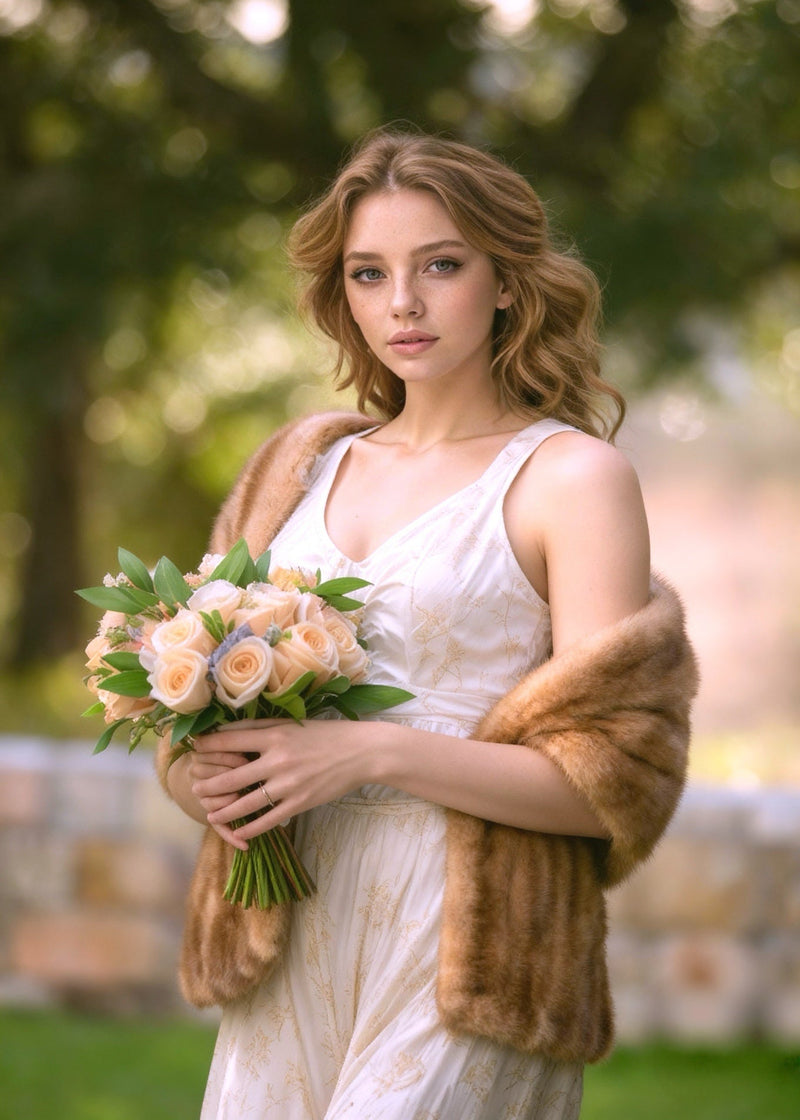 Luxury Real Mink Fur Stole (Mink10)