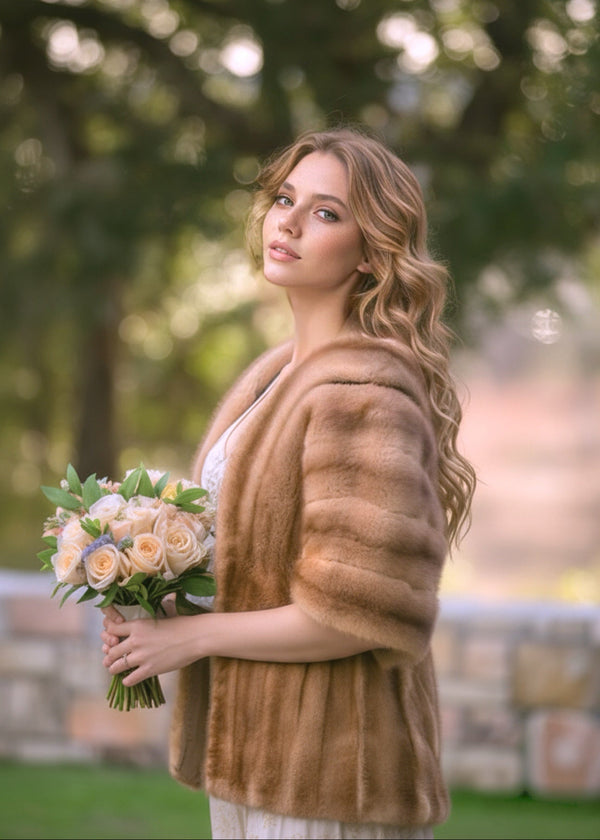 Luxury Real Mink Fur Stole (Mink10)