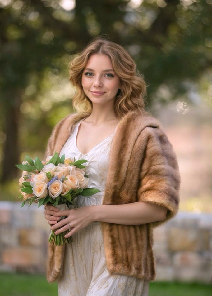 Luxury Real Mink Fur Stole (Mink10)