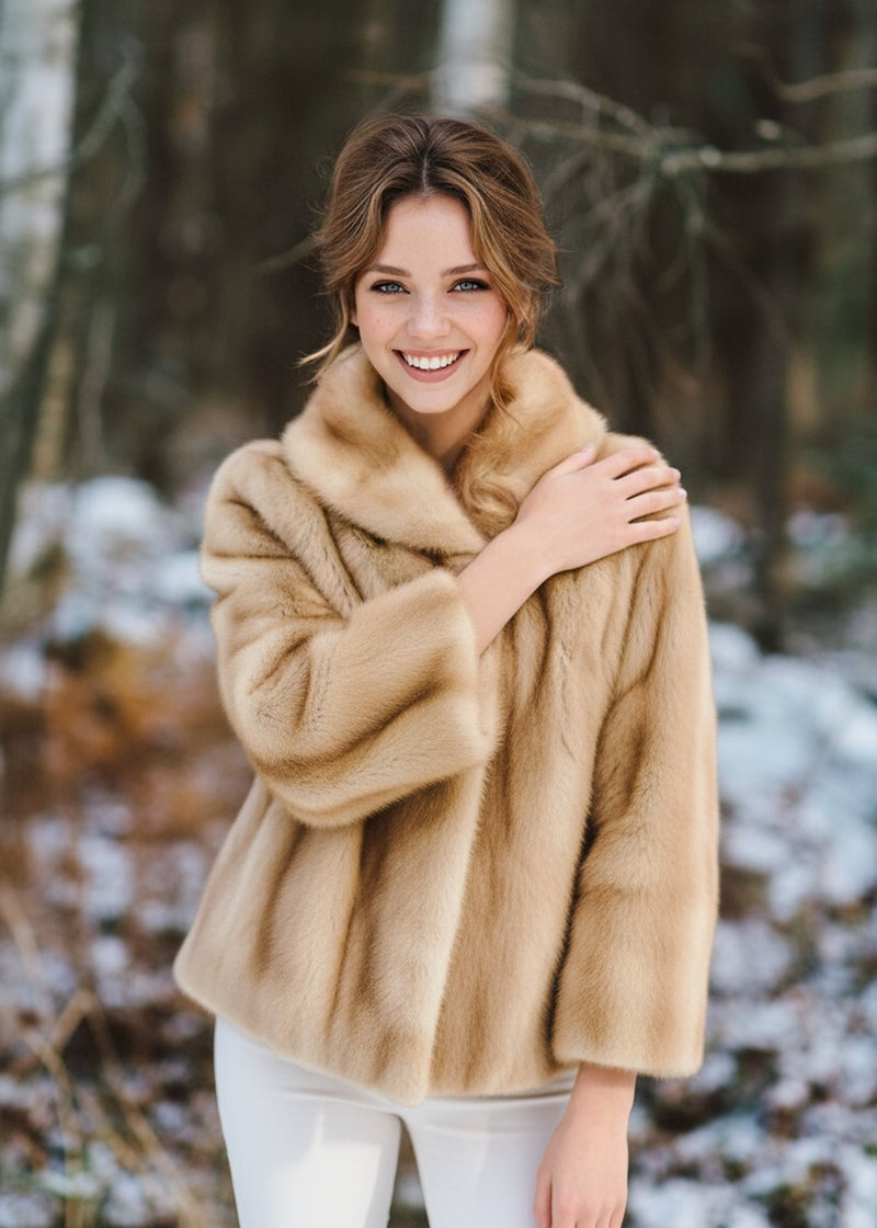 Luxury Real Mink Fur Stole (Mink07)