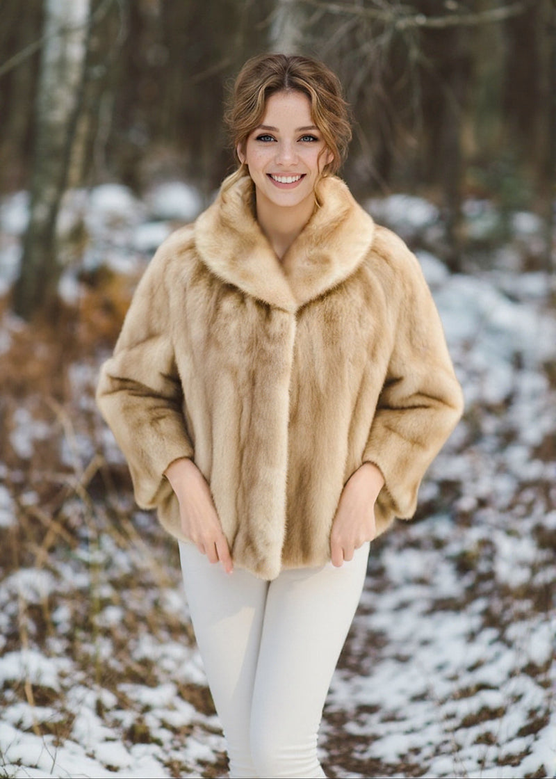 Luxury Real Mink Fur Stole (Mink07)