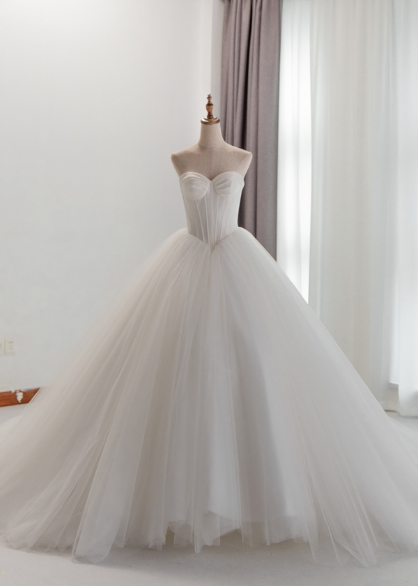 Luxury Italian Tulle Wedding Dress - Carnot (NK8337A)