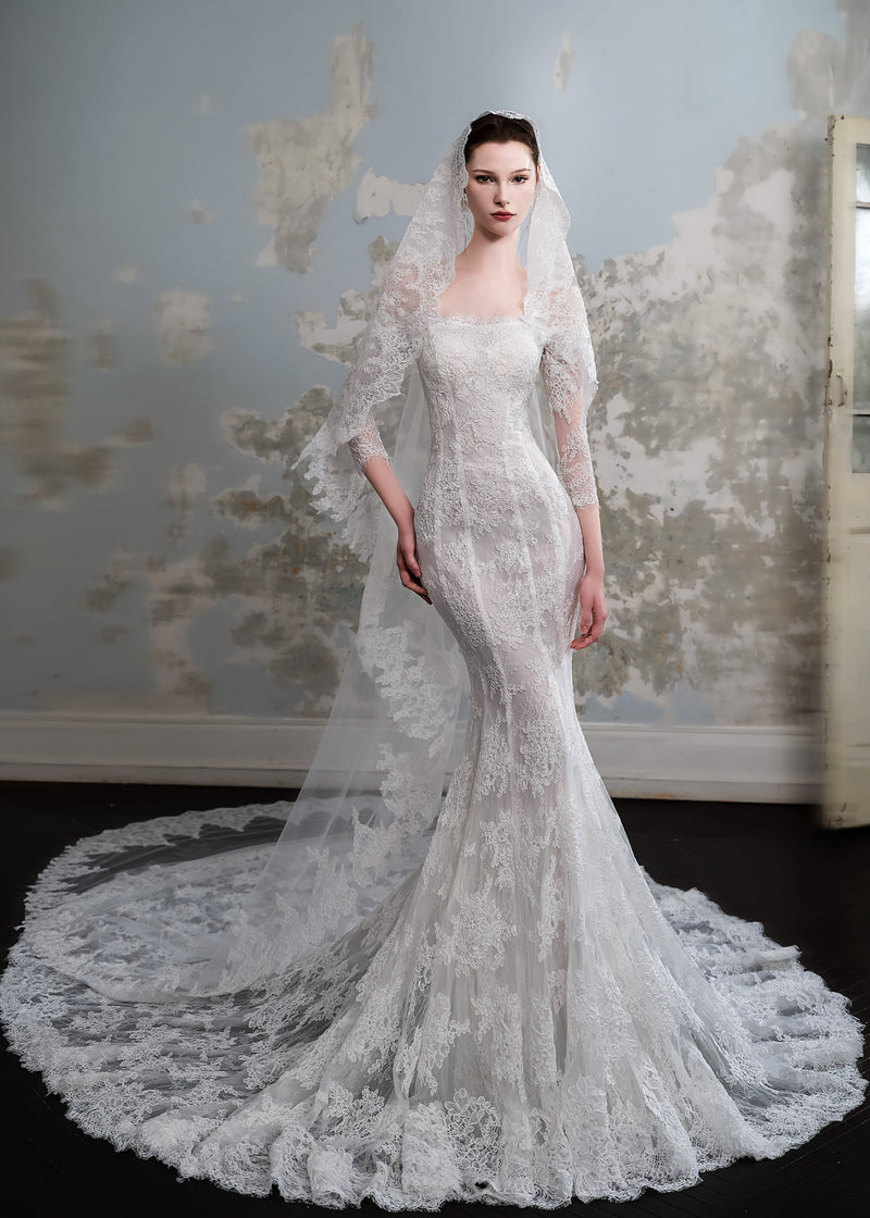 Luxury Lace Wedding Dress - Aurora (CS202432) 6 Luxury Lace Wedding Dress - Aurora (CS202432) 6