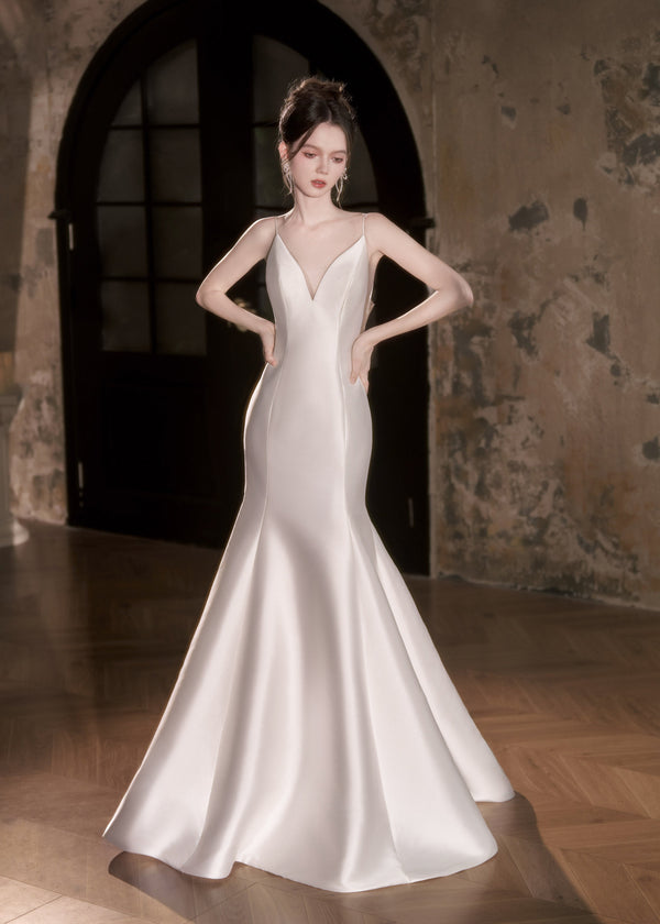 Luxury Satin Wedding Dress - Oracle Maiden (Y2479)
