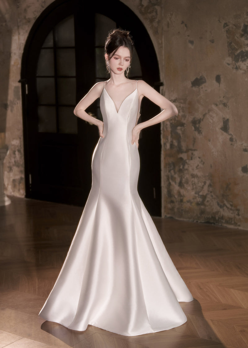 Luxury Satin Wedding Dress - Oracle Maiden (Y2479)