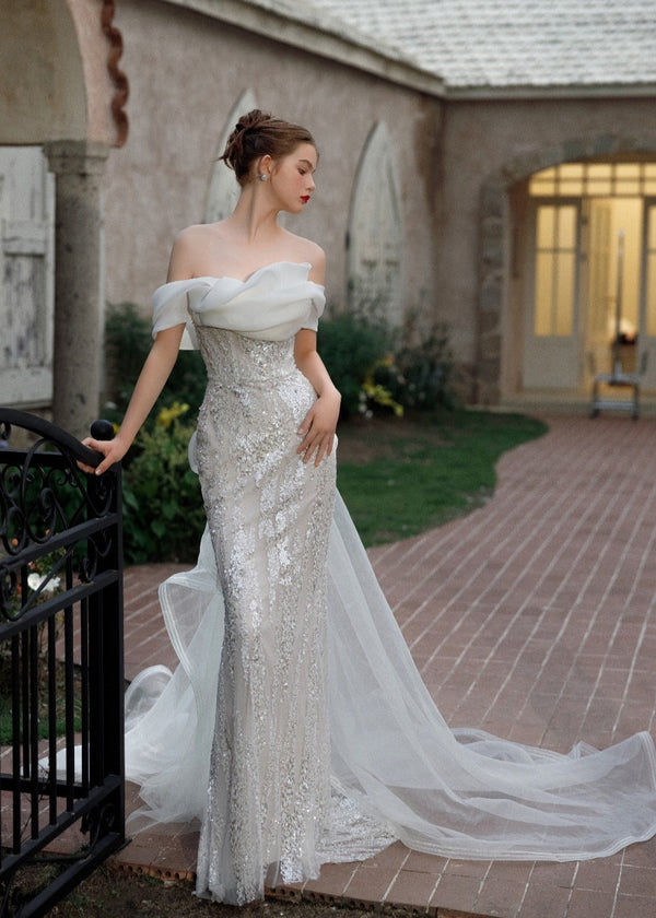 Luxury Lace Wedding Dress - Lake Star (WS924)