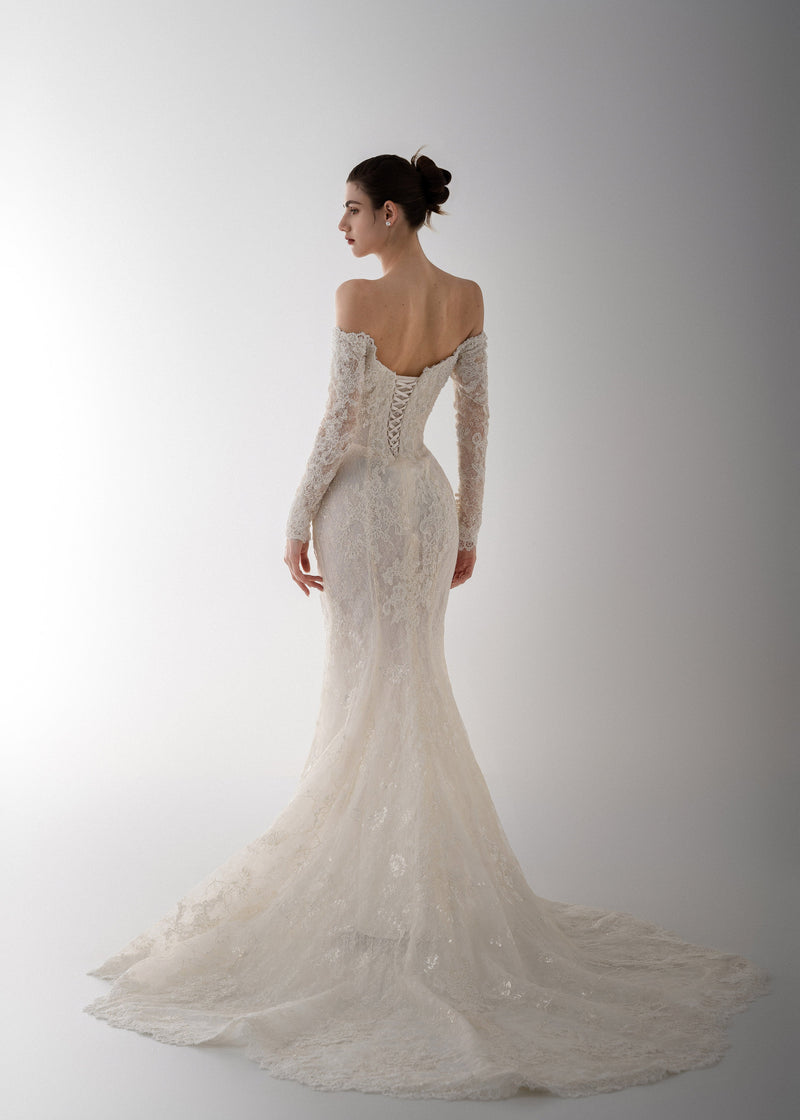 Luxury Lace Wedding Dress - Sicilian Breeze (CS202403)