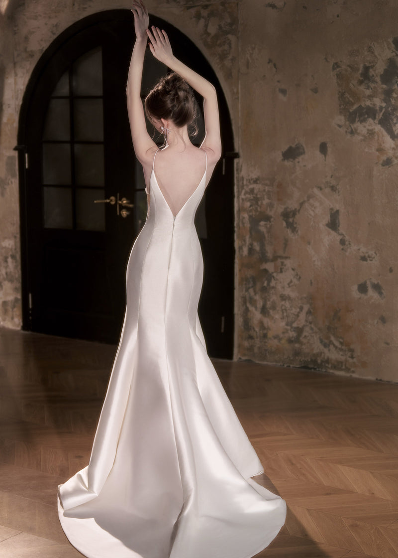Luxury Satin Wedding Dress - Oracle Maiden (Y2479)