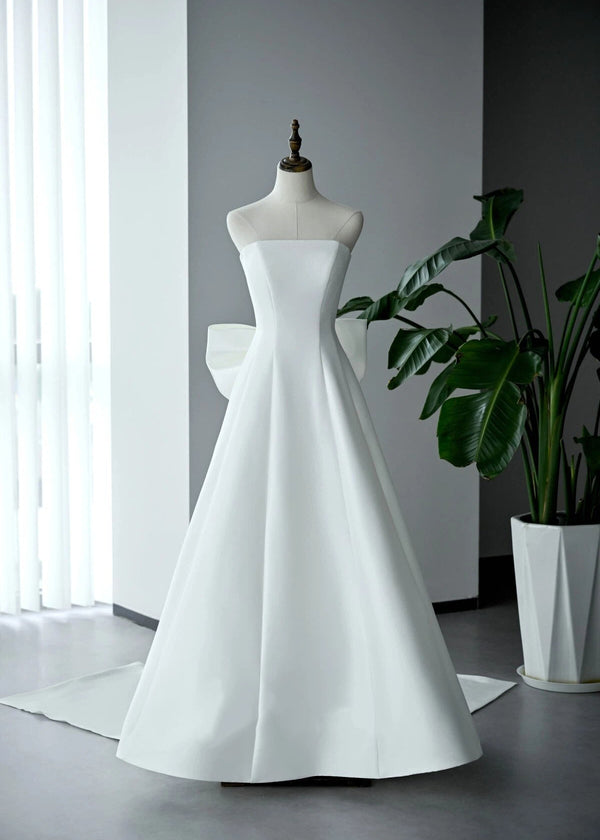 Luxury Satin Bow Wedding Dress - Summer Breeze (WS908-1)