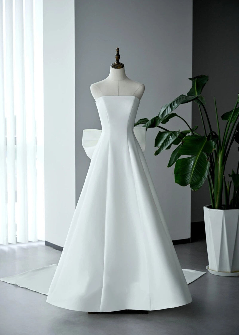 Luxury Satin Bow Wedding Dress - Summer Breeze (WS908-1)