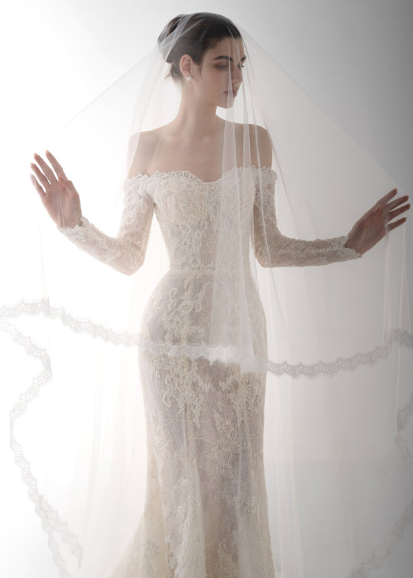 Luxury Lace Wedding Dress - Sicilian Breeze (CS202403)