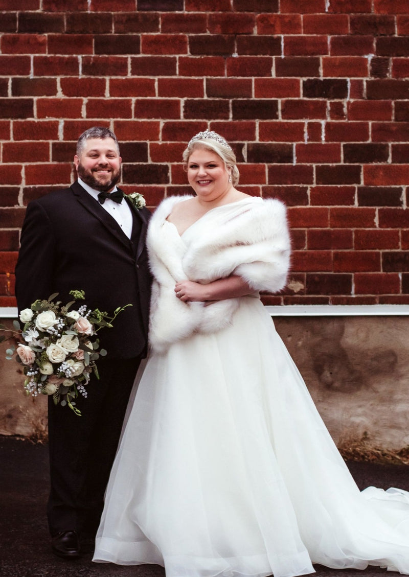 Fur Jacket Wedding Dress White Fur Jacket Bridal Fur Cape White