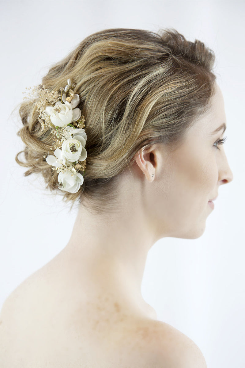 Bridal Flower Hair Comb