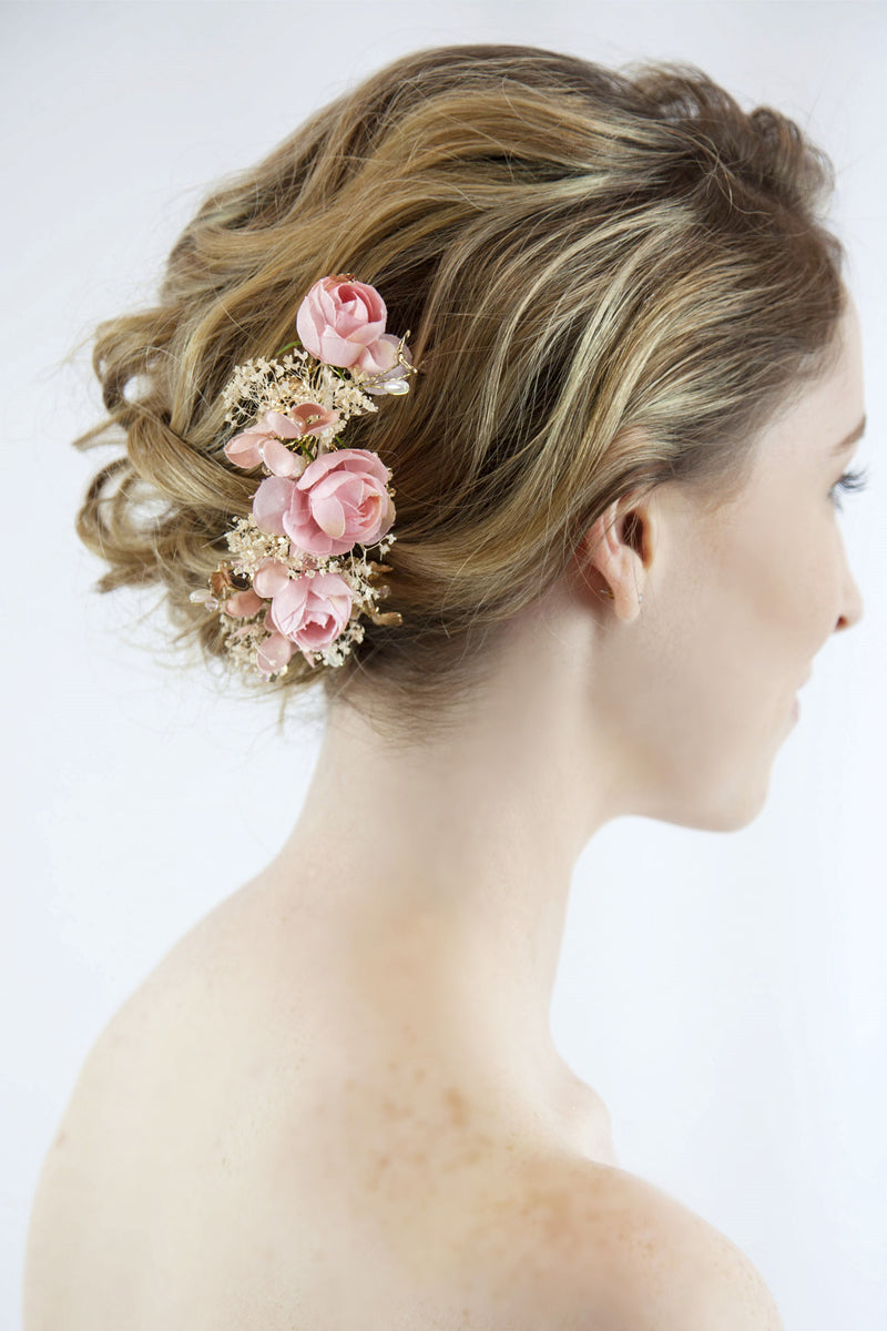 Bridal Flower Hair Comb
