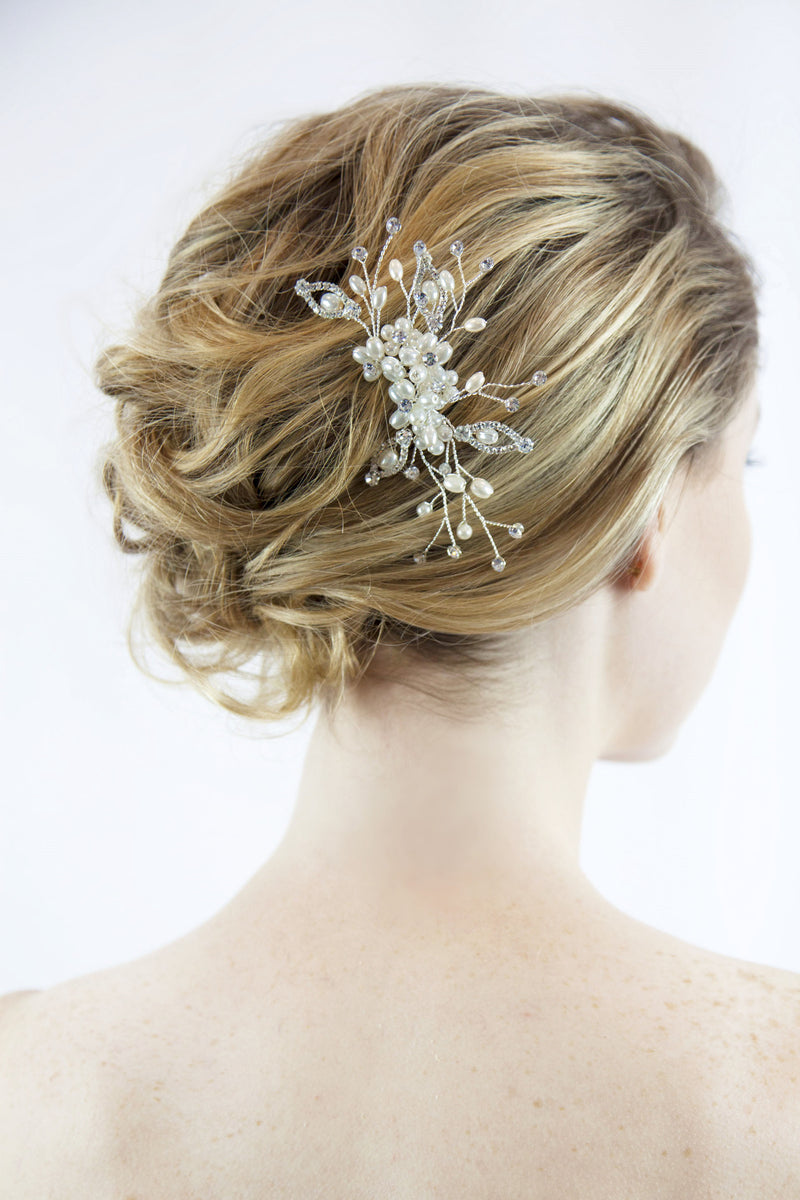 Bridal Silver Hair Comb