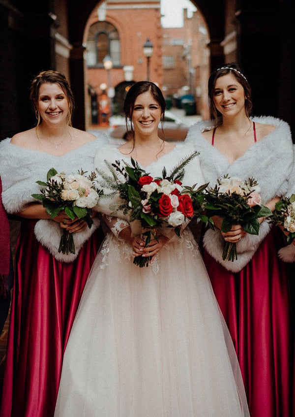 Silver shawls sales for bridesmaids