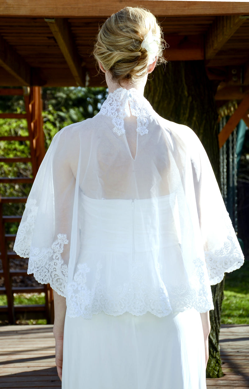 Bridal summer cover up, Lace bolero, Lace Top