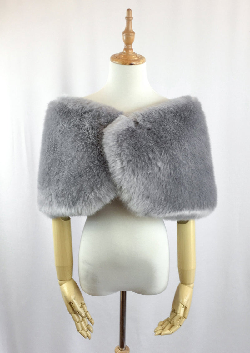 Gray Fur Wrap (Serena Gry01)