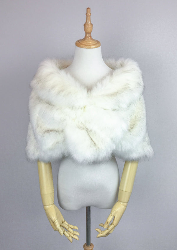 Bridal Ivory Fur Shawl – Sissily Designs