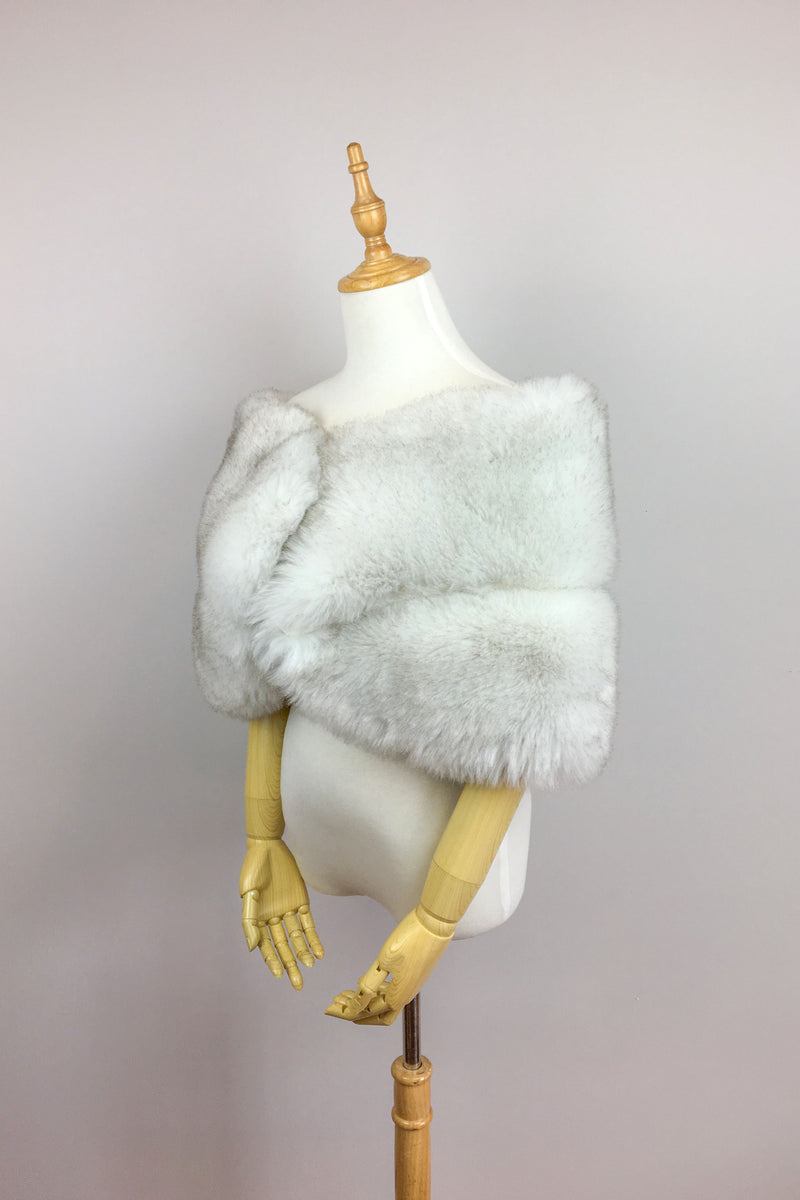 Light Gray Fur Wrap (Penelope LGry07)