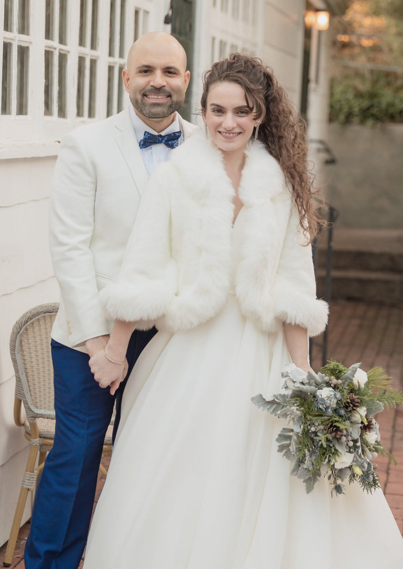 Ivory White Fur Jacket (Chole Wht01) Sissily Designs Ivory White Fur Jacket (Chole Wht01) Sissily Designs