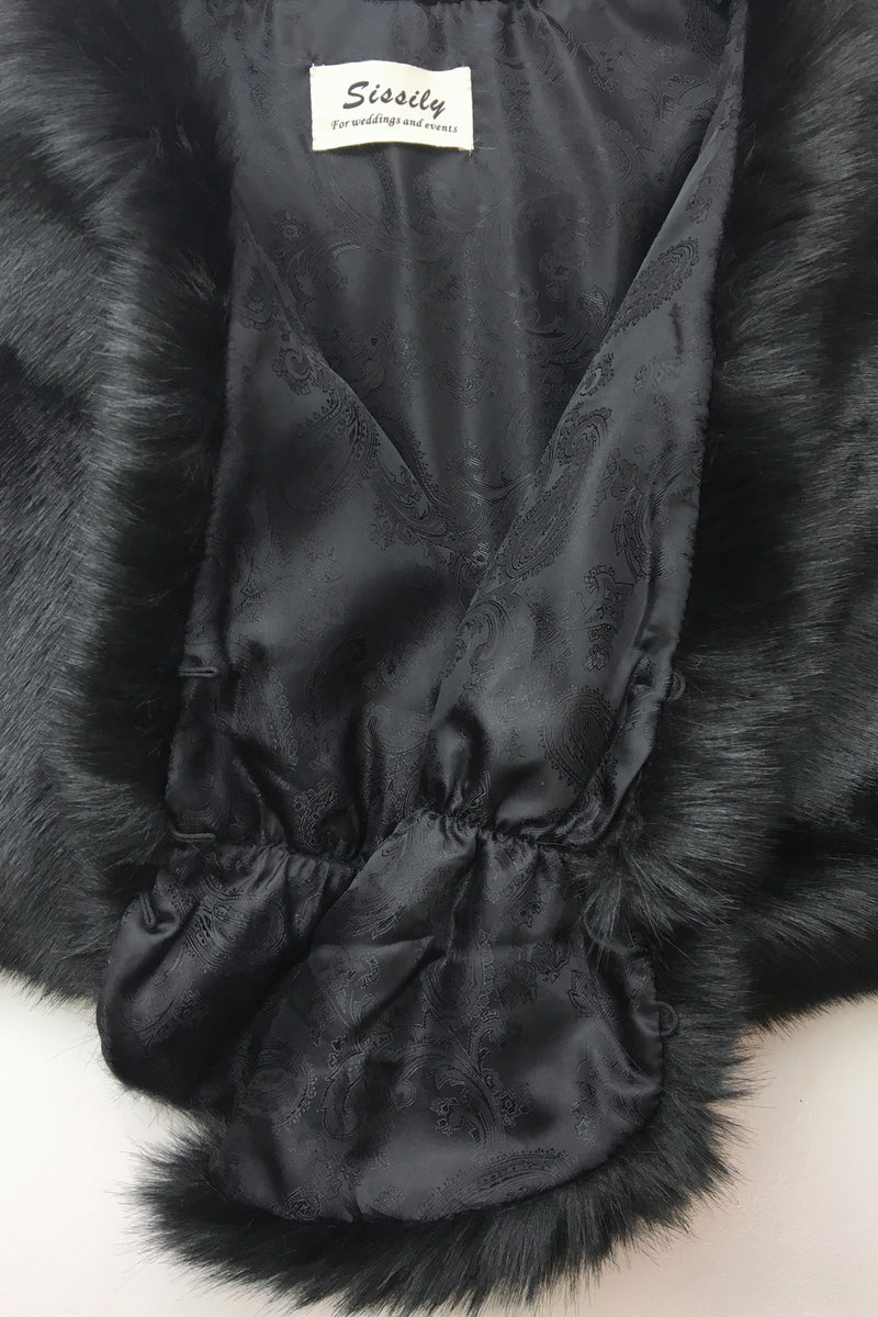 Black Fur Wrap (Blair Blk04) – Sissily Designs