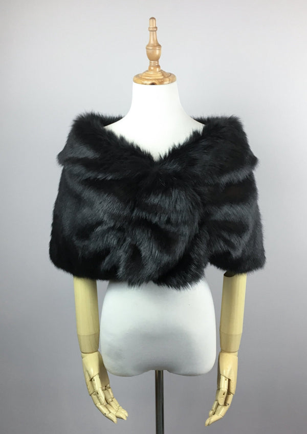 Black Fur Wrap (Blair Blk04)