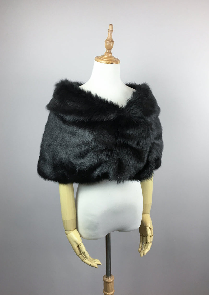 Black Fur Wrap (Blair Blk04)